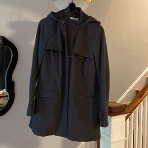 A new day hooded wool coat